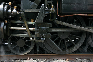 Image showing locomotive wheels