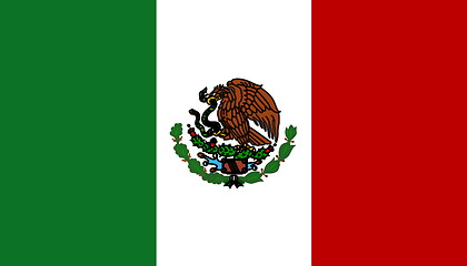 Image showing Flag of Mexico