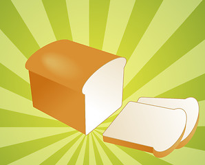 Image showing Sliced bread illustration