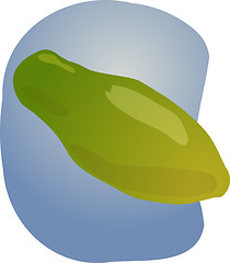 Image showing Papaya fruit illustration