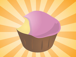 Image showing Cupcake illustration