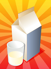 Image showing Plain milk