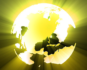 Image showing Globe Americas