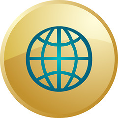 Image showing Globe navigation icon