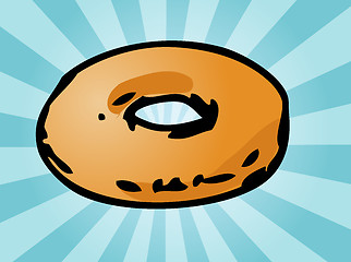 Image showing Plain donut