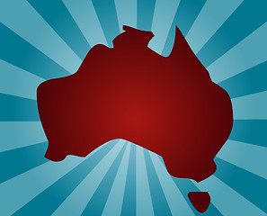 Image showing Map of Australia