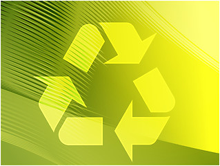 Image showing Recycling eco symbol