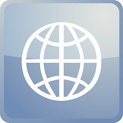 Image showing Globe navigation icon