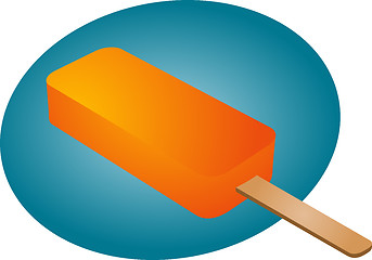 Image showing Frozen ice cream treat illustration