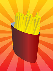 Image showing French fries illustration