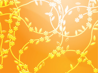 Image showing Floral nature themed design illustration