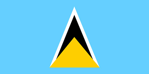 Image showing Flag of Saint Lucia