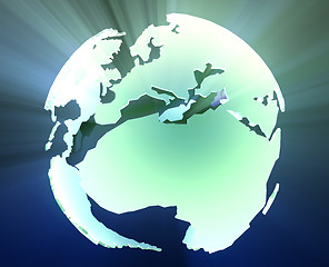 Image showing Globe Europe Africa