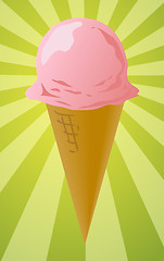 Image showing Ice cream cone illustration