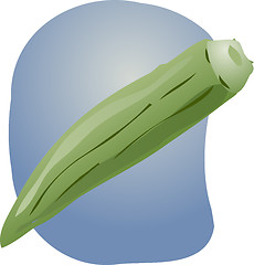 Image showing Okra illustration