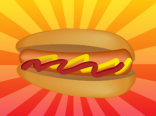 Image showing Hotdog illustration