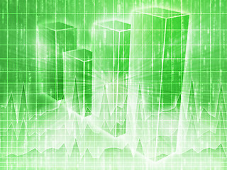 Image showing Spreadsheet business charts