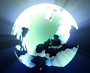 Image showing Globe Americas