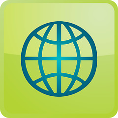 Image showing Globe navigation icon