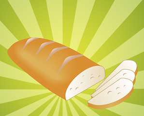 Image showing Sliced bread illustration