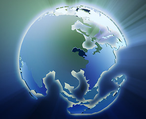 Image showing Globe Asia Pacific