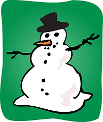 Image showing Snowman illustration