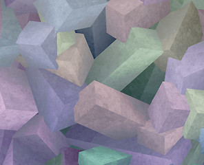 Image showing Crystal cubes