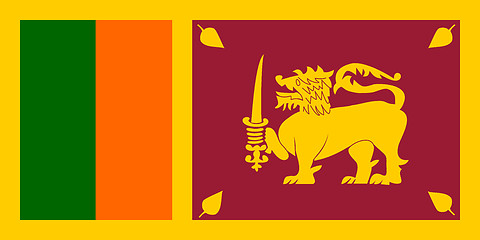 Image showing Flag of Sri Lanka