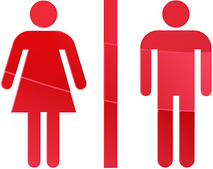 Image showing Toilet symbol illustration