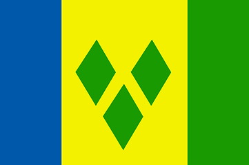 Image showing Flag of Saint Vincent and Grenadines