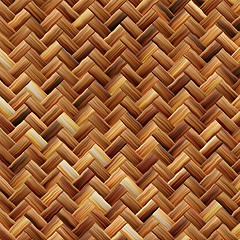 Image showing Woven basket texture