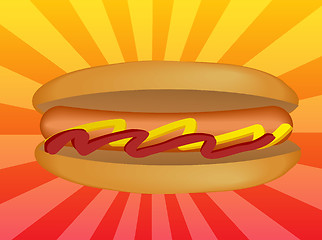 Image showing Hotdog illustration