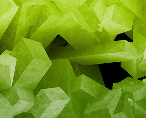 Image showing Crystal cubes