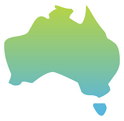 Image showing Map of Australia