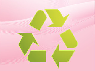 Image showing Recycling eco symbol