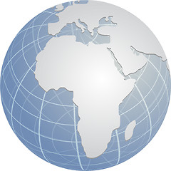 Image showing Globe Africa