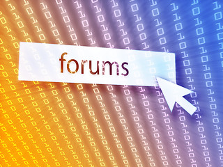 Image showing Forum button