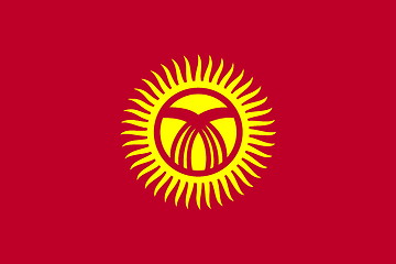 Image showing Flag of Kyrgyzstan