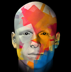 Image showing colorful portrait illustration