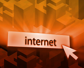 Image showing Internet button