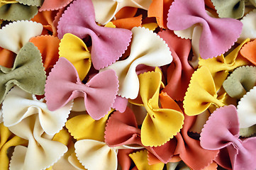 Image showing fresh farfalle pasta