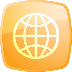 Image showing Globe navigation icon