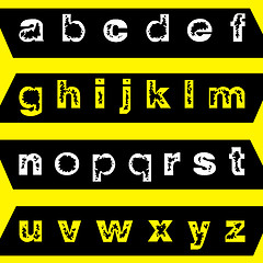Image showing eroded font