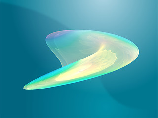 Image showing Wavy glowing colors