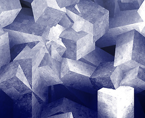 Image showing Crystal cubes