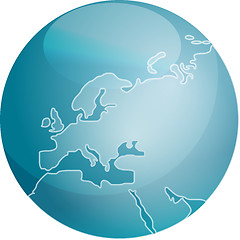 Image showing Map of Europe sphere