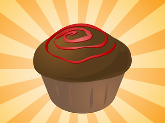 Image showing Cupcake illustration