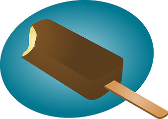 Image showing Frozen ice cream treat illustration