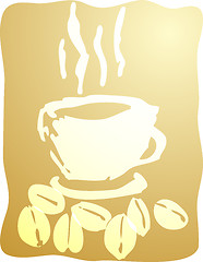 Image showing Cup of coffee illustration