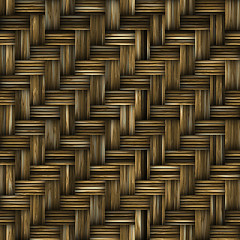 Image showing Woven basket texture